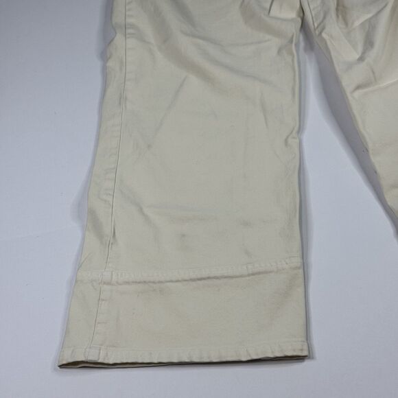 A.L.C. Womens Wide Leg Ivory Denim Baggy Pants Size 2 Y2K - Picture 8 of 8